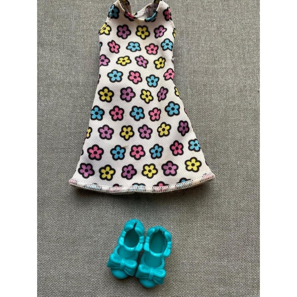 Barbie Skipper Shoes Fashion Doll Dress Floral Unbranded